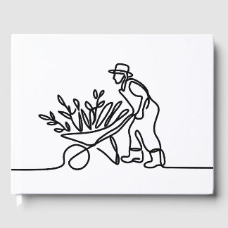 zeichn eines Bauern oder Gärtners Gästebuch