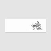 zeichn eines Bauern oder Gärtners Namensschild (Vorderseite)