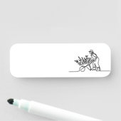 zeichn eines Bauern oder Gärtners Namensschild (Beispiel)