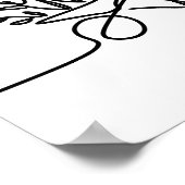 zeichn eines Bauern oder Gärtners Poster (Ecke)