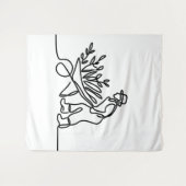 zeichn eines Bauern oder Gärtners Wandteppich (Vorderseite (Horizontal))