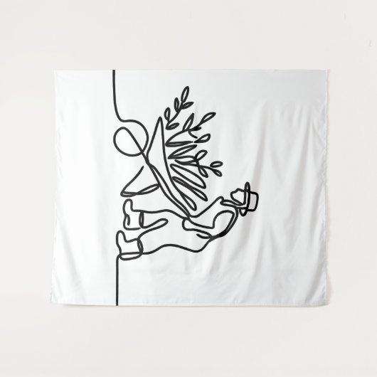 zeichn eines Bauern oder Gärtners Wandteppich (Vorderseite (Horizontal))