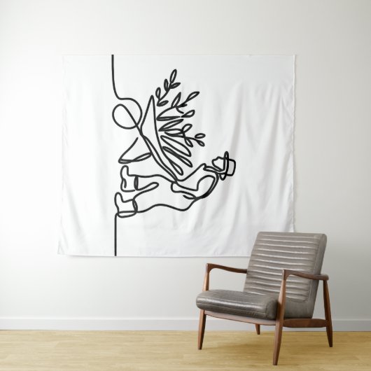 zeichn eines Bauern oder Gärtners Wandteppich (Beispiel (Horizontal))