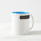 Zeichn eines Blank - Akupunkturisten - Anpassen Zweifarbige Tasse (VorderseiteRechts)