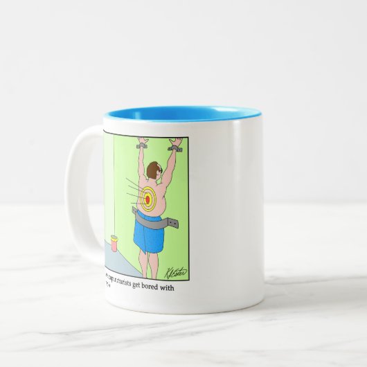 Zeichn eines Blank - Akupunkturisten - Anpassen Zweifarbige Tasse (Vorderseite Links)