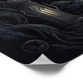 Zeichn eines gewundenen Weges durch einen gruselig Poster (Ecke)