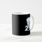 Zeichn eines Messers Gladiator von Illustrator Don Kaffeetasse (VorderseiteRechts)