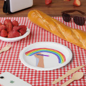 Zeichn eines Regenbogens Pappteller