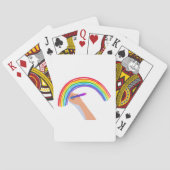 Zeichn eines Regenbogenspielkarten Spielkarten (Rückseite)