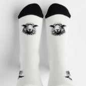 Zeichn eines Schafkopfes Socken (Oben)