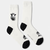 Zeichn eines Schafkopfes Socken (Rechts)