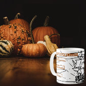 Zeichn eines Schiffes mit Mayflower-Vornamen Kaffeetasse