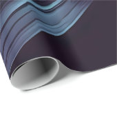 Zeichn eines schwarzen Rabe auf Neonrosa Geschenkpapier (Rolleneckpunkt)