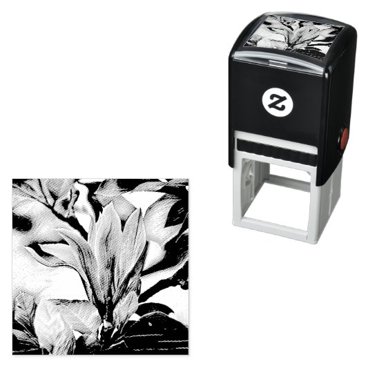 Zeichn eines selbstfärbenden Zweiges der Blume mag Permastempel (Beispiel)