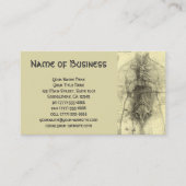 Zeichn eines weiblichen Torso durch Leonardo da Vi Visitenkarte (Vorderseite)