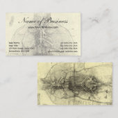 Zeichn eines weiblichen Torso durch Leonardo da Vi Visitenkarte (Vorne/Hinten)