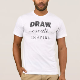 Zeichn Erstellen Inspiriert Typografie Art T-Shirt