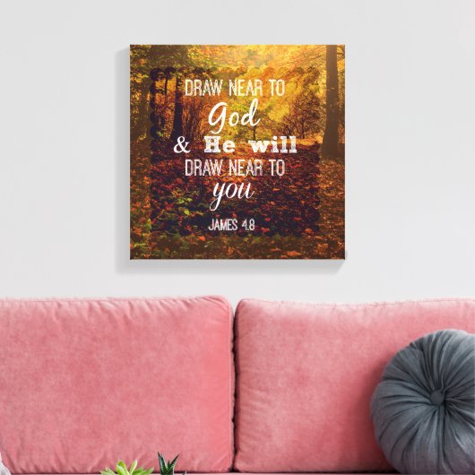 Zeichn in der Nähe der Bibelverse Leinwanddruck (Insitu (Wohnzimmer))