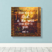 Zeichn in der Nähe der Bibelverse Leinwanddruck (Insitu (Holzboden))