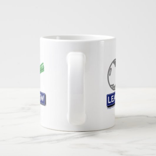 Zeichn lernen Jumbo-Tasse (Rückseite)