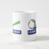 Zeichn lernen Jumbo-Tasse (Vorderseite)
