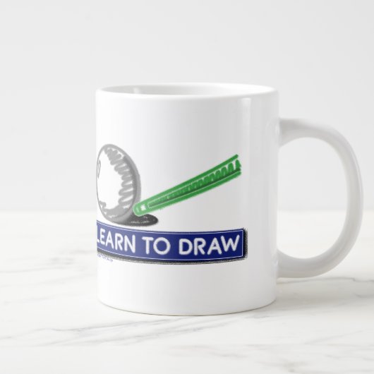 Zeichn lernen Jumbo-Tasse (Rechts)