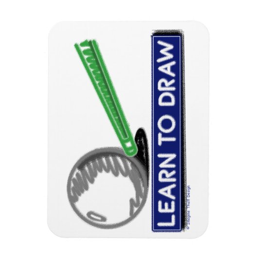 Zeichn lernen magnet (Vertikal)