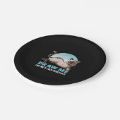 Zeichn mir wie eine deiner französischen Girls Cat Pappteller (Schrägansicht)