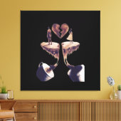 Zeichn mit Kaffee zeichnend Leinwanddruck (Insitu (Wohnzimmer))