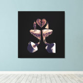 Zeichn mit Kaffee zeichnend Leinwanddruck (Insitu (Holzboden))