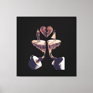 Zeichn mit Kaffee zeichnend Leinwanddruck