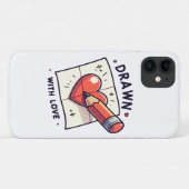 Zeichn mit Liebe Case-Mate iPhone Hülle (Rückseite (Horizontal))