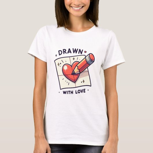 Zeichn mit Liebe T-Shirt (Vorderseite)