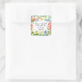 Zeichn nahe an Gott | James 4:8 Quadratischer Aufkleber (Tasche)