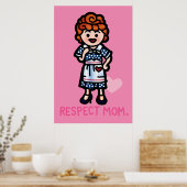 zeichn nicht an den Wänden! Poster (Küche)