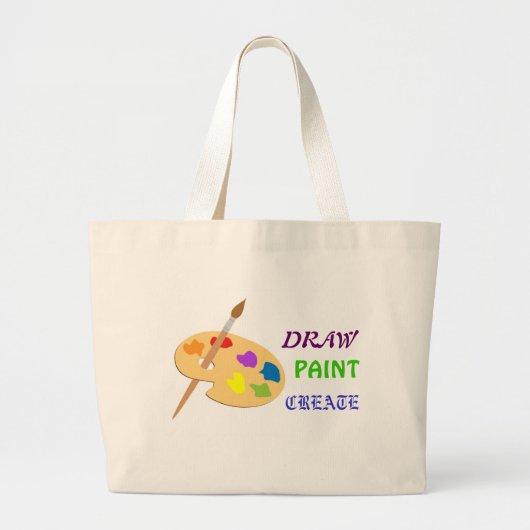 Zeichn Paint Creat Kunsthandwerk Tasche (Vorne)