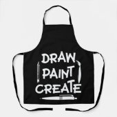 Zeichn Paint Create Funny Artist Art Teacher Artis Schürze (Vorderseite)