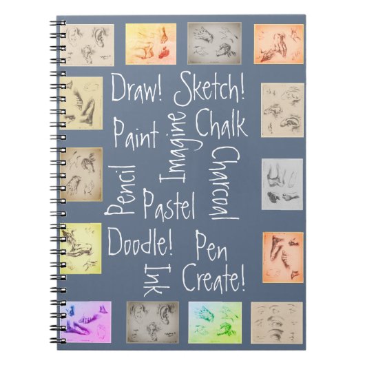 Zeichn-, Paint-, Sketch- und Antiquitätenstudien Notizblock (Vorderseite)