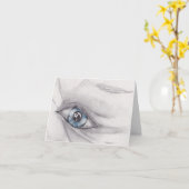 Zeichn und Auge Karte (Gelbe Blume)