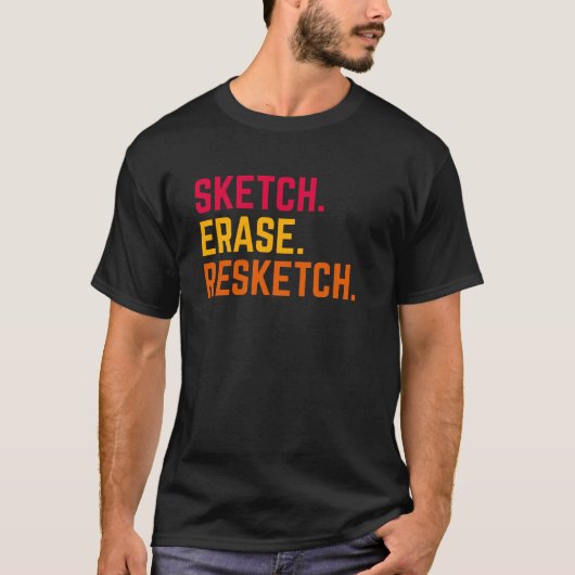 Zeichn- und Illustrationskünstlerisches T-Shirt (Vorderseite)