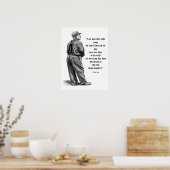 Zeichn von Bauer: Zitat über Bauer Poster (Küche)