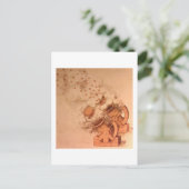 Zeichn von Cannons durch Leonardo Da VInci Postkarte (Stehend Vorderseite)