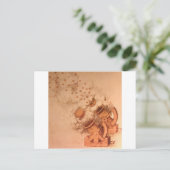 Zeichn von Cannons durch Leonardo Da VInci Postkarte (Stehend Vorderseite)