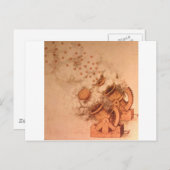 Zeichn von Cannons durch Leonardo Da VInci Postkarte (Vorne/Hinten)