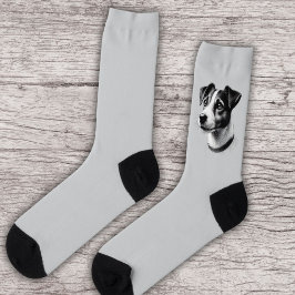 Zeichn von Jack Russell Terrier Socken