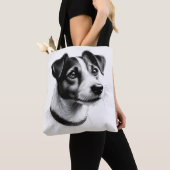 Zeichn von Jack Russell Terrier Tasche (Von Nahem)