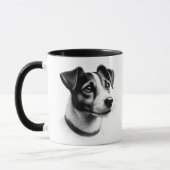 Zeichn von Jack Russell Terrier Tasse (Links)