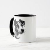 Zeichn von Jack Russell Terrier Tasse (Vorderseite Links)