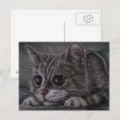 Zeichn von Kitten auf Postkarte (Vorne/Hinten)