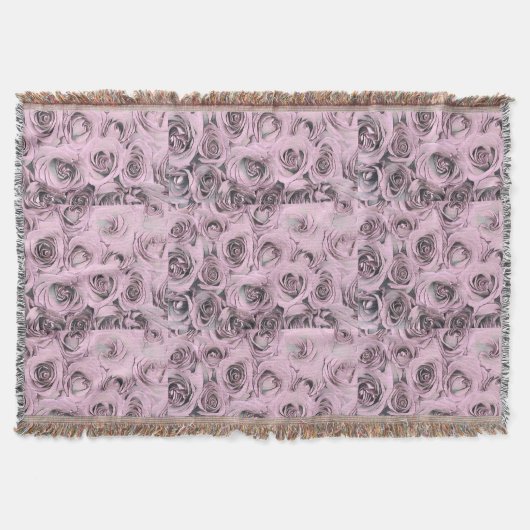 Zeichn von rosa Rosen Keuchhuhn Decke (Vorderseite)